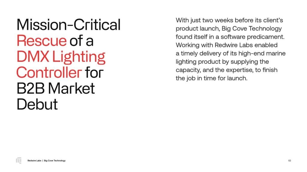 Big Cove Technology Case Study: Page 2 of 20