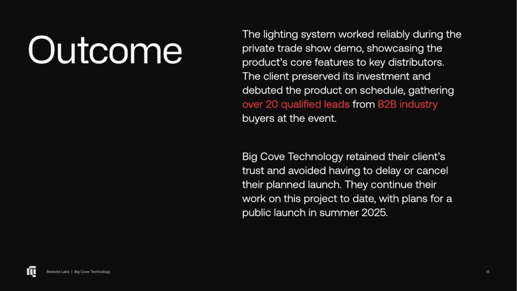Big Cove Technology Case Study: Page 18 of 20