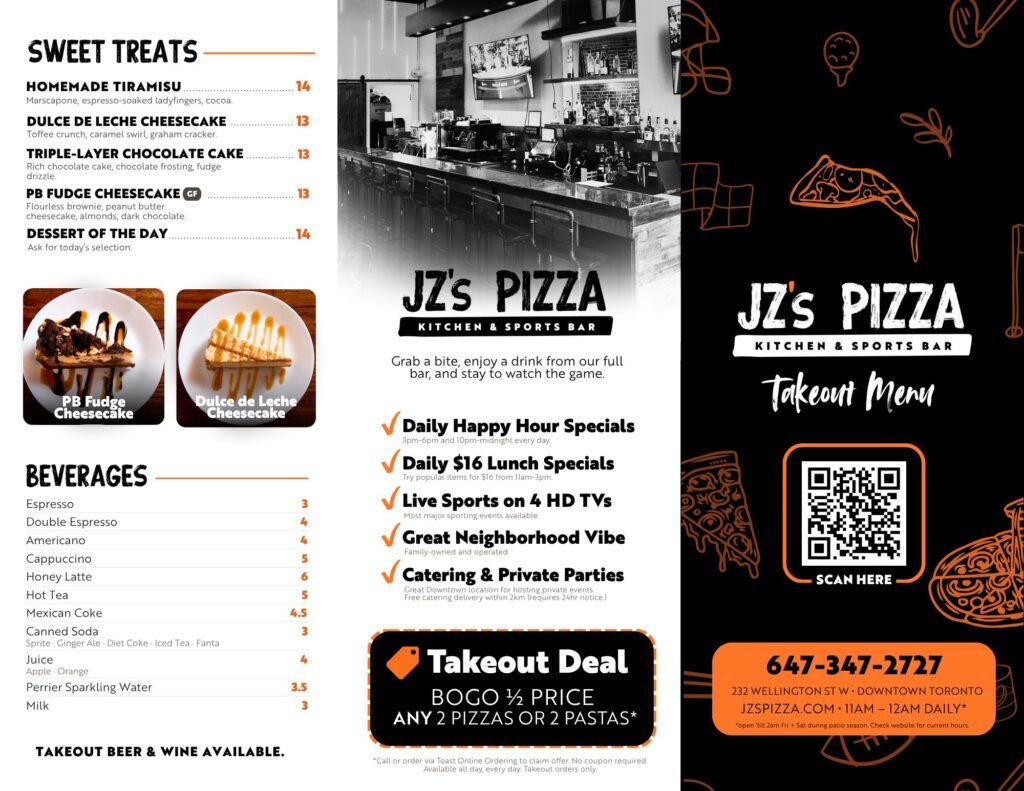 JZ's Pizza Takeout Menu: Outside