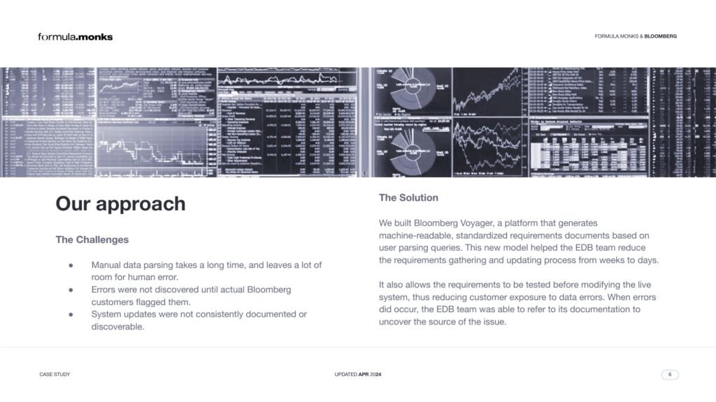 Use Case Café #10: Bloomberg Voyager, slide 5 of 9