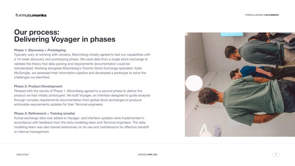 Use Case Café #10: Bloomberg Voyager, slide 6 of 9