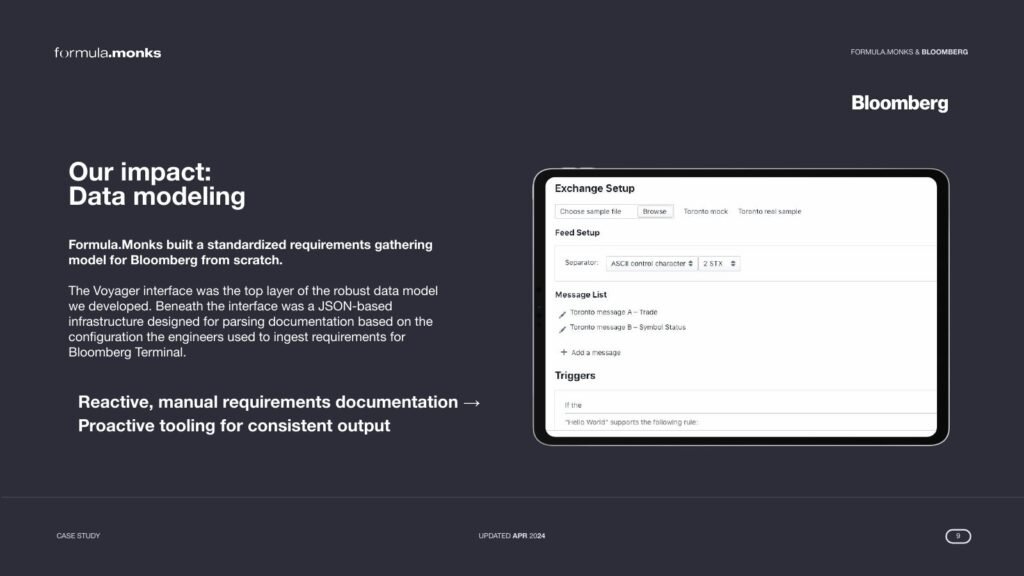 Use Case Café #10: Bloomberg Voyager, slide 8 of 9