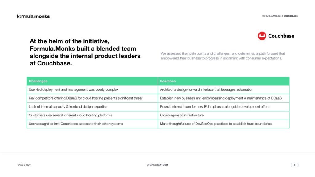Use Case Café #7: Couchbase, slide 5 of 7